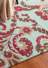 Pomegranate Floral Wool Rug